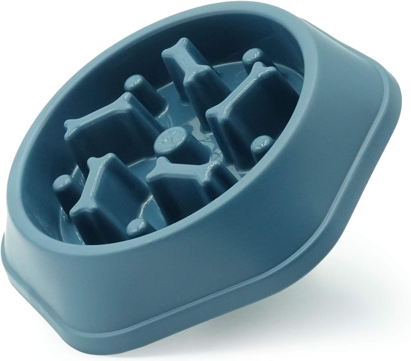 SafeBite Colorful Slow Feed Dog Bowl