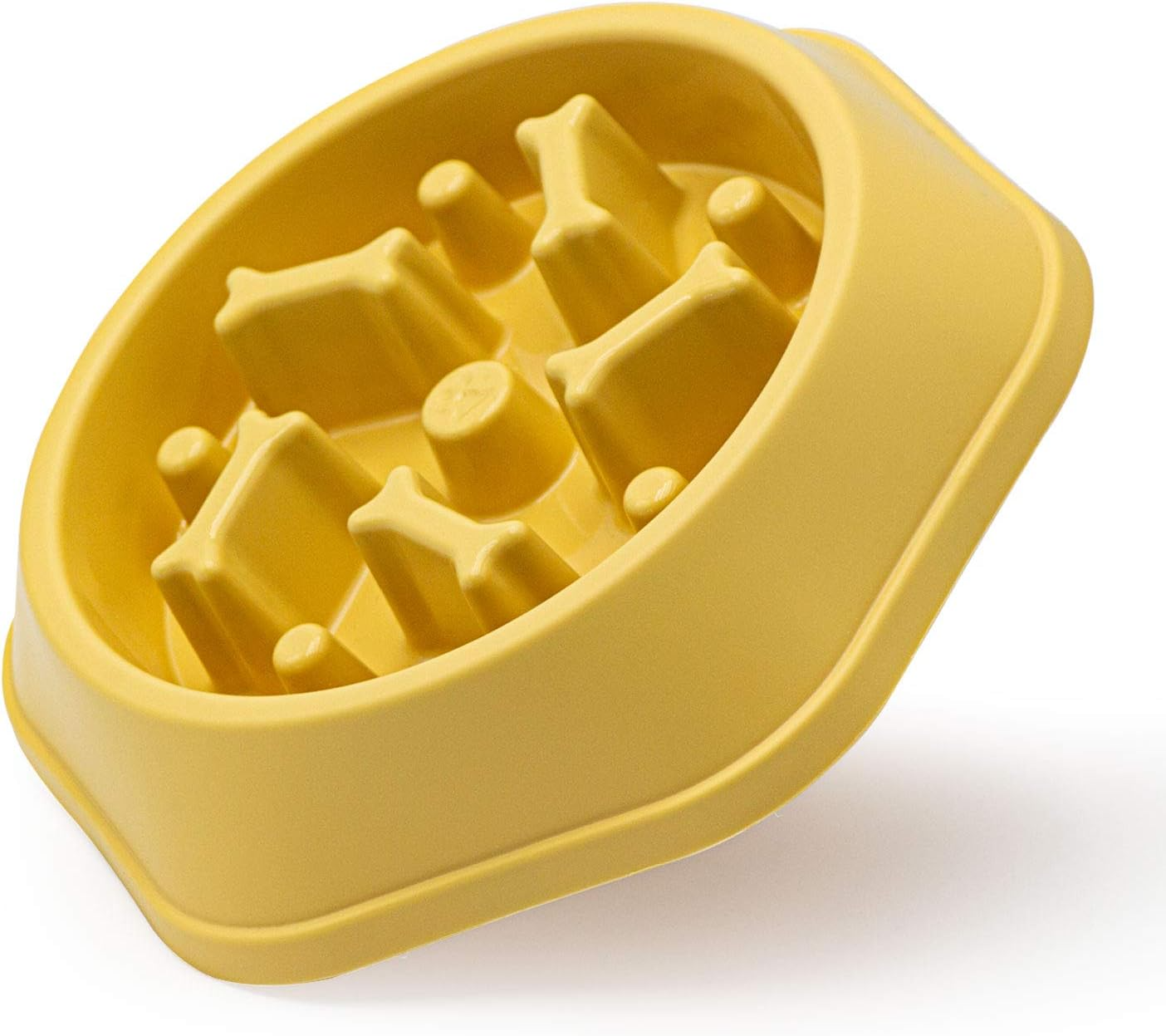 SafeBite Colorful Slow Feed Dog Bowl