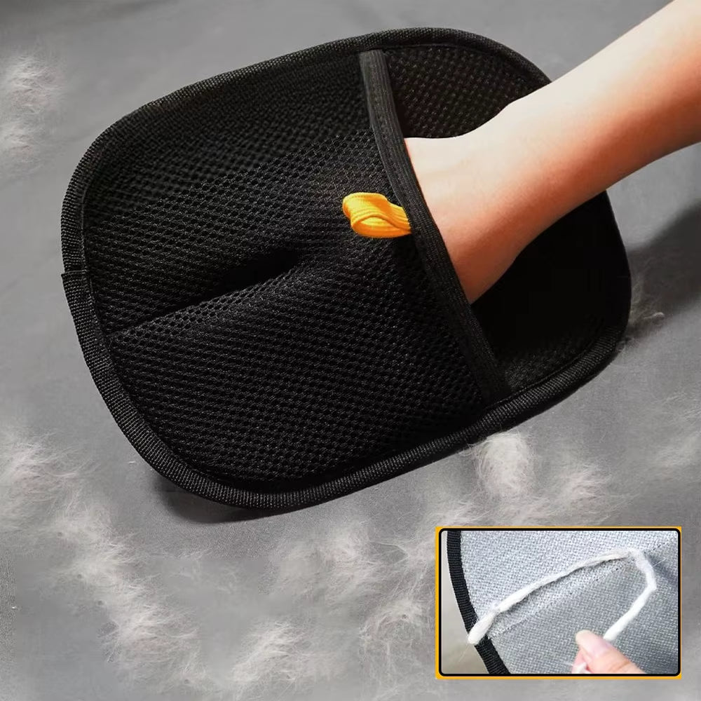 New Pet Grooming Gloves Static Dedusting Brush Pet Hair Remover Brush Removing Dog Cat Hair from Sofa Carpet Clothes